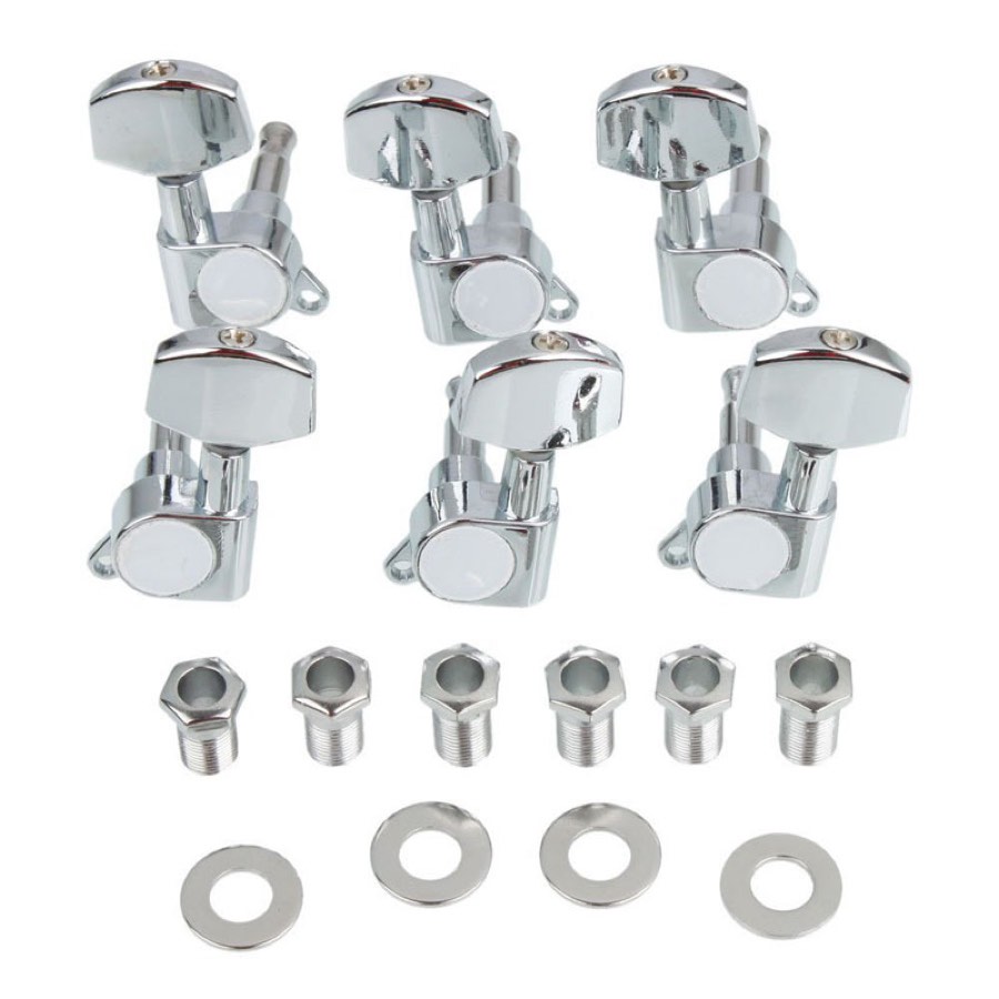 Maxtone MH-50K/6 колки электрогитары, 6 в линию, хром