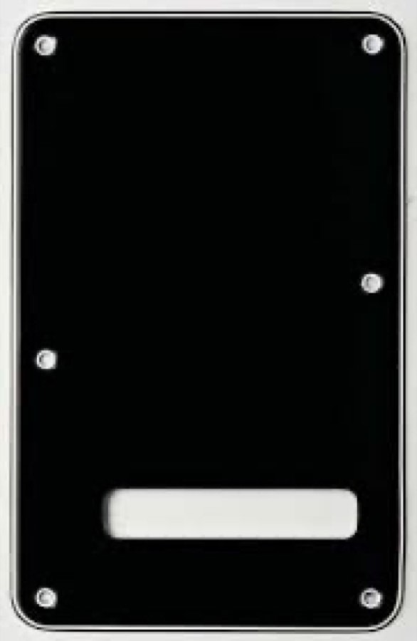 Maxtone SP-80K/B панель эл. гитары задняя под темброблок, пластик, под 4 шурупа, черная