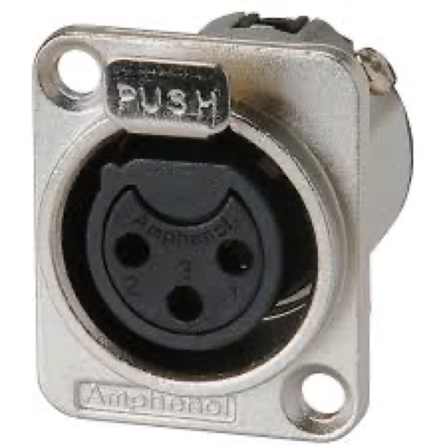 Amphenol AC3FDZ BULK XLR на панель мама