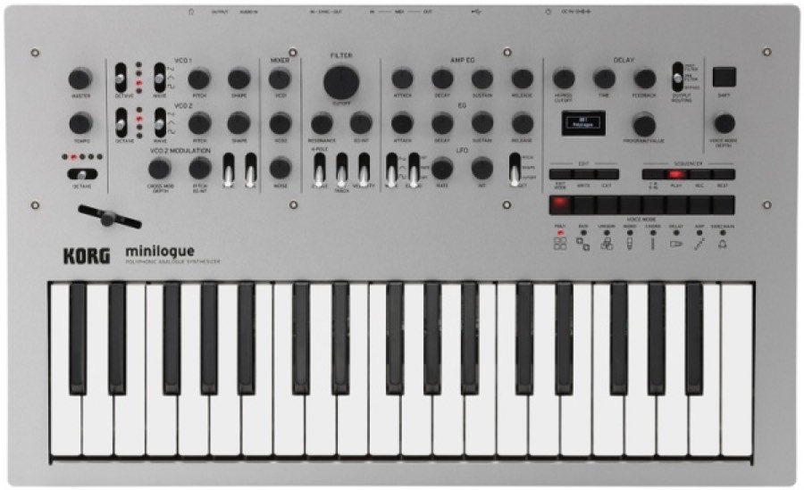 Синтезатор Korg Minilogue  программируемый, 4-голосный полифонический синтезатор