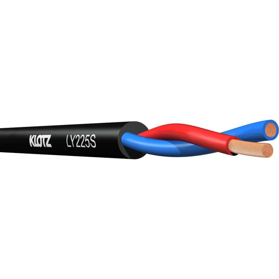 KLOTZ LY225S спикерный кабель, структура 2.5 мм2, цвет черный, цена за метр