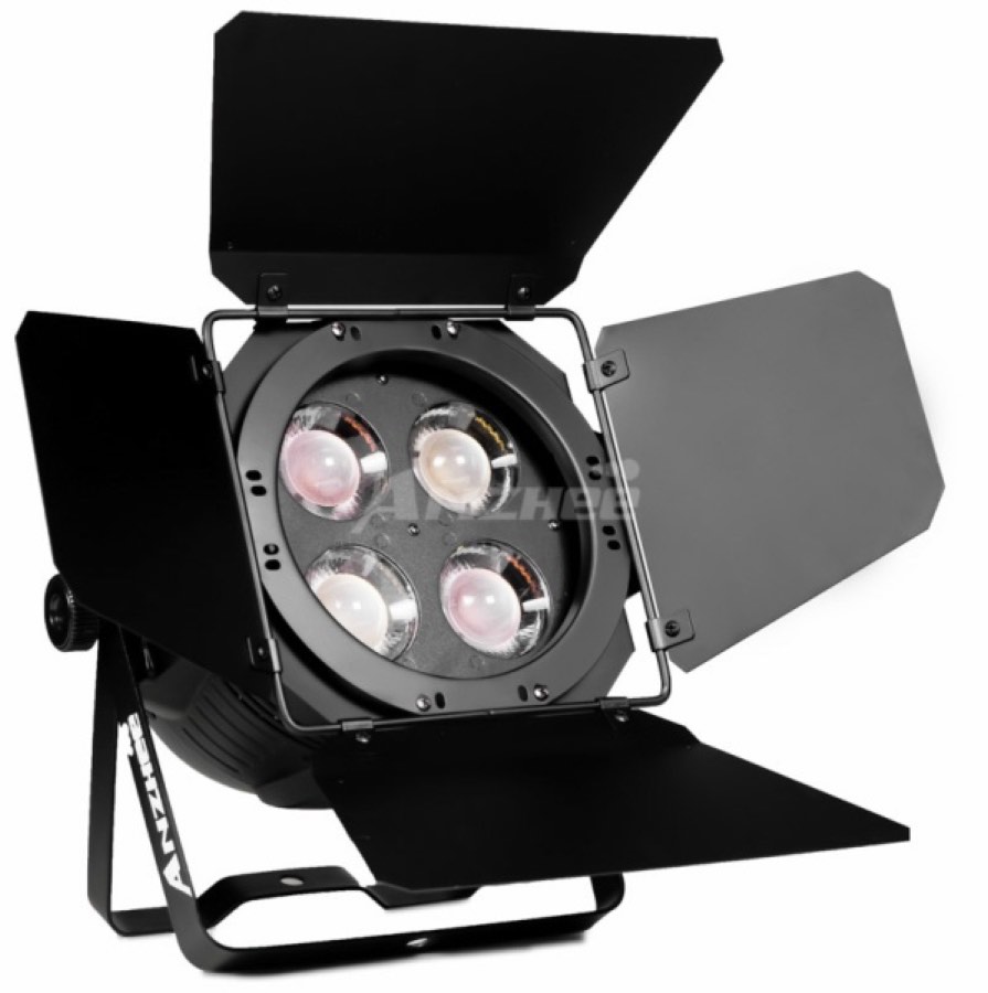 Anzhee P4x50COB-W PAR / 4 белых светодиода по 50 Вт типа COB / Ультраплавный "театральный" диммер