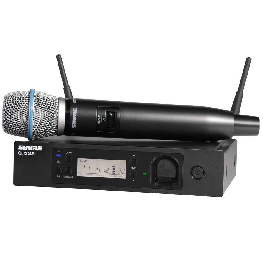 SHURE GLXD24RE/B87A Z2 2.4 GHz - цифровая вокальная радиосистема с капсюлем микрофона BETA 87