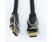JIB 5001BSL-D-15 м HDMI, 19Pin - 19Pin с нейлоновой оплеткой, позолоченный коннектор 24К, наружный д
