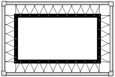 Экран Lace & Grommet 10.1 м 7,1 м XT 1000V 