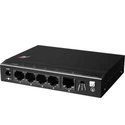 LTV-NSF-1104P-01, Коммутатор неуправляемый, 4*100Мбит PoE+(30Вт) + 1*100Мбит Uplink + монтаж