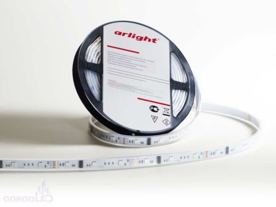 Arlight BT-SPI-5000E светодиод.лента влогозащ.12V  RGB (5060.150 LED*3.1804)