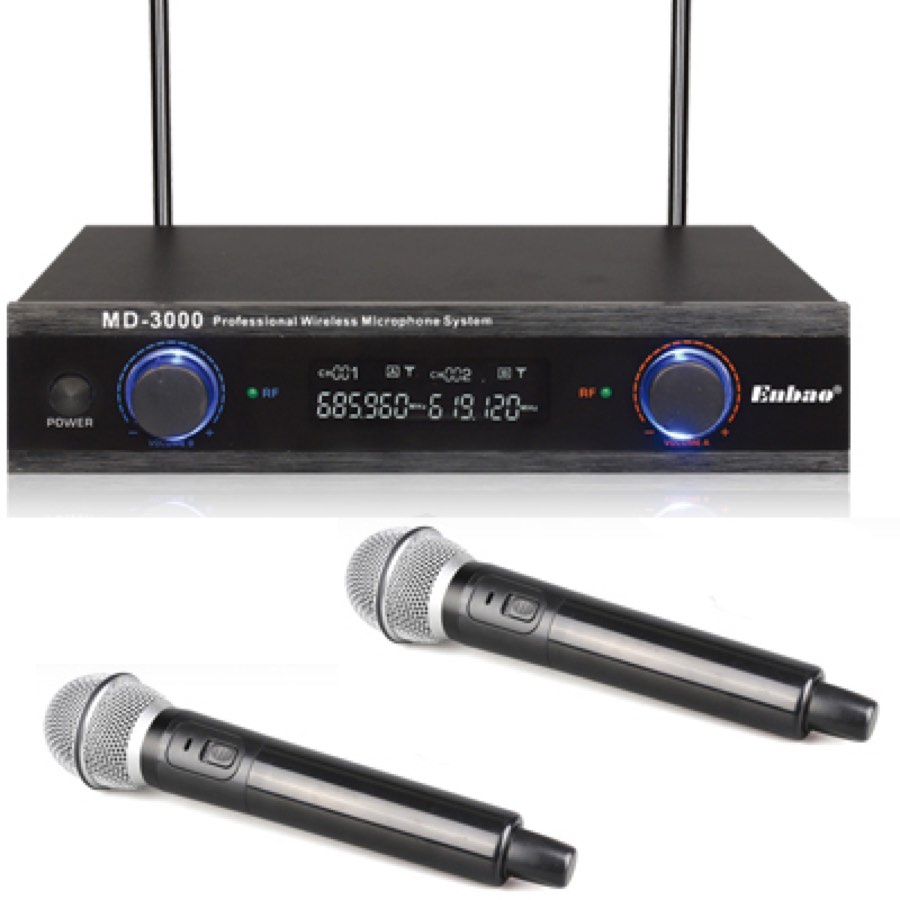 Enbao MD-3000 (763.38/743.03) UHF - это профессиональная UHF радиосистема из двух микрофонов