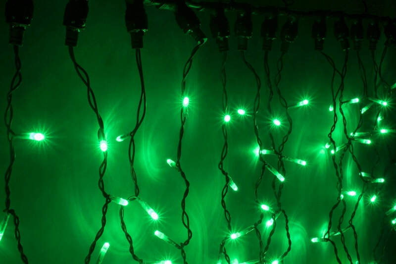LED-XP-1925-1,5М-230V (зеленые светодиоды/черн пр)