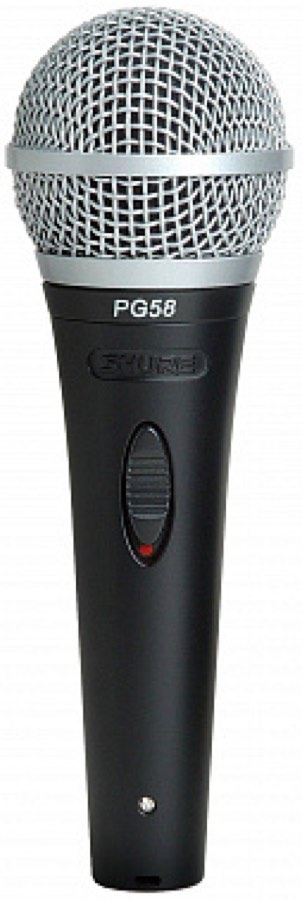 Shure PG58 Частотная характеристика: 60-15000 Гц; диаграмма направленности: кардиоида
