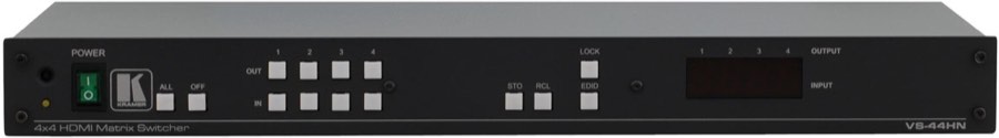 KRAMER VS-44HN - высококачественный матричный коммутатор 4x4 для сигналов HDMI.