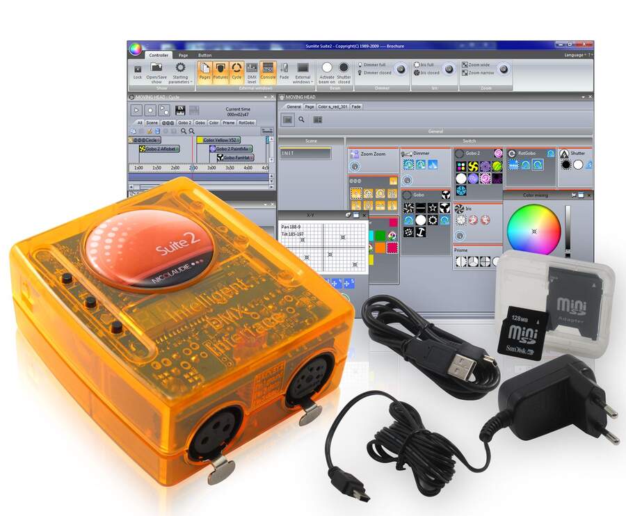 SUNLITE SUITE2-FC+ - DMX-Интерфейс совместим с ПО Sunlite Suite и Sunlite Suite 2 DMX каналы: 3 х 51