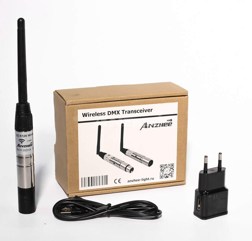 Anzhee Wi-DMX Transmitter Compact Компактный передатчик беспроводного сигнала Wi-DMX (2,4 ГГц)