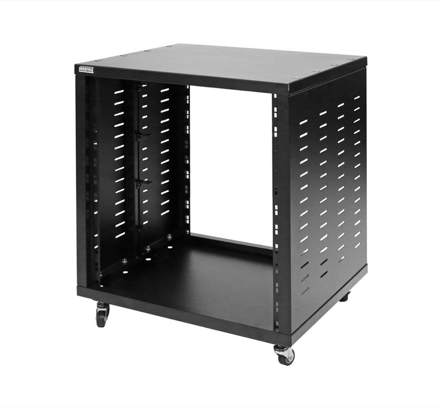NordFolk NRS12U рэковая стойка-шкаф 12U, без дверей, колеса, сталь