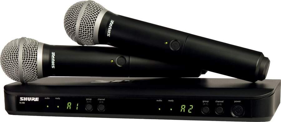 SHURE BLX288E/SM58 M17 - радиосистема с двумя ручными передатчиками