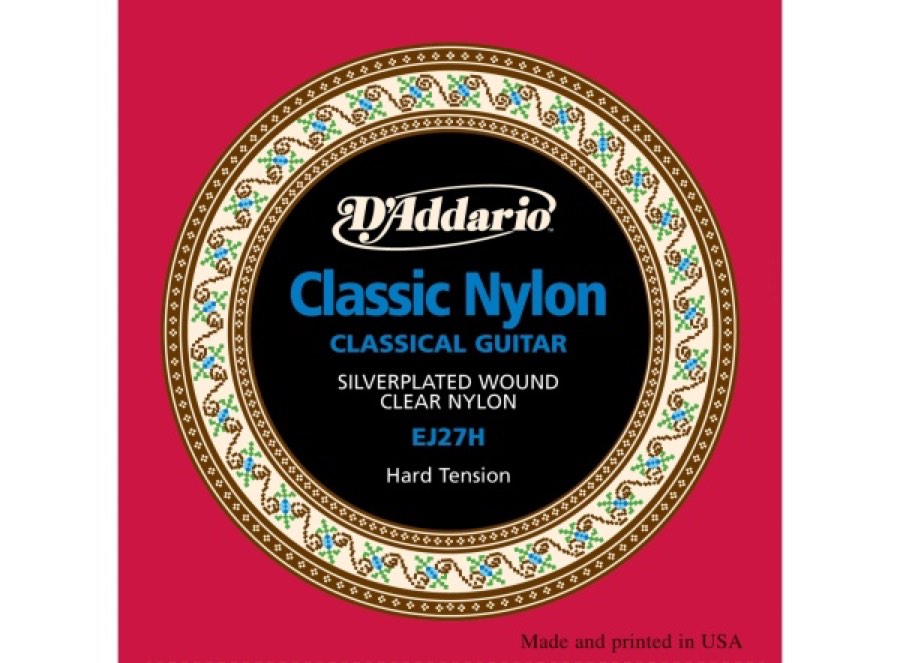 D'Addario EJ27H- струны для классич. гитары, серебро (Silver), Hard Tension