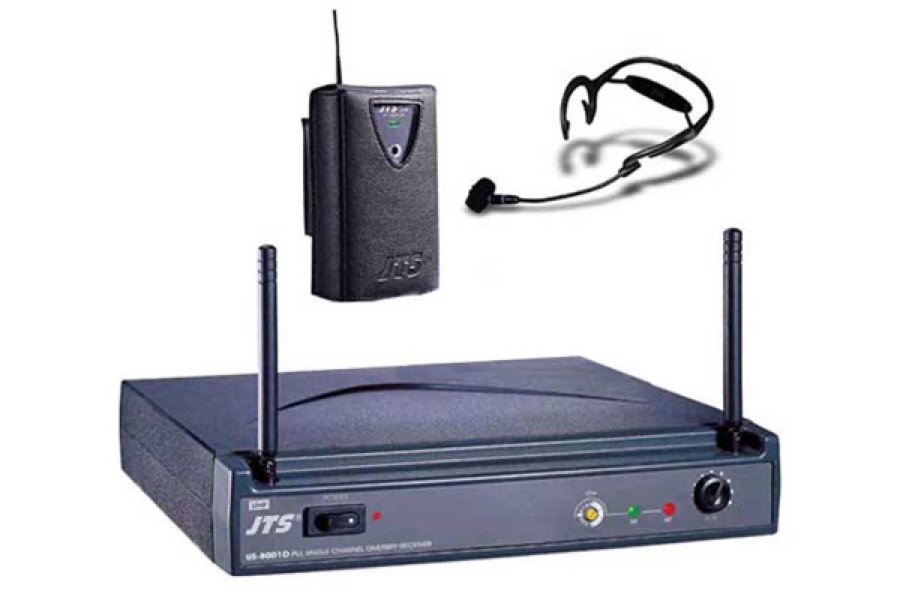 JTS US-8001D/PT-850B+CM-501 Радиосистема одноканальная UHF-передатчик поясной, 10 мВт, 40-18000Гц