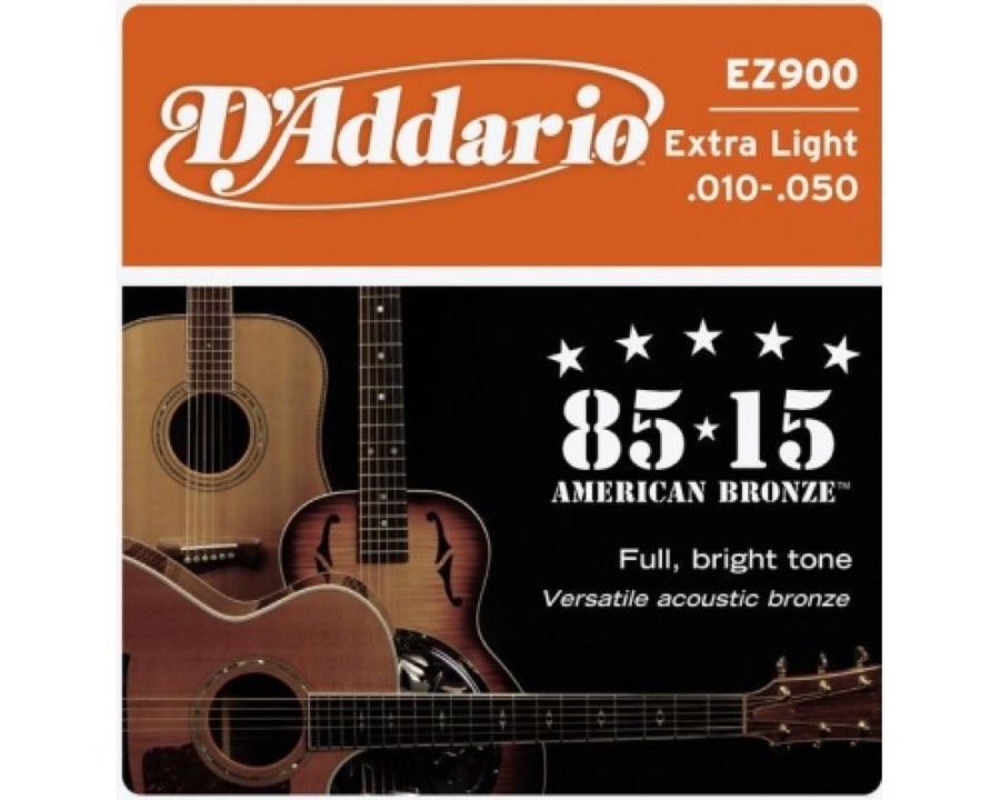 D'Addario EZ-900 струны для акст.гитары,бронза 10-50