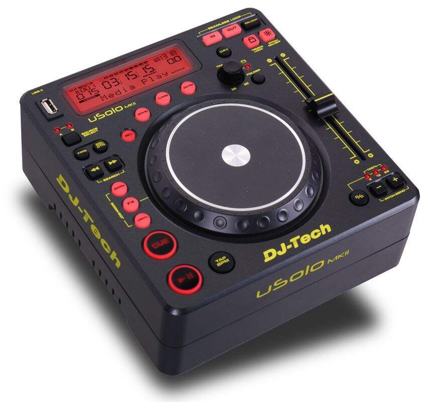 DJ-Tech uSolo MKII DJ-медиапроигрыватель USB, mp3, Pich +/ -6-100% FX