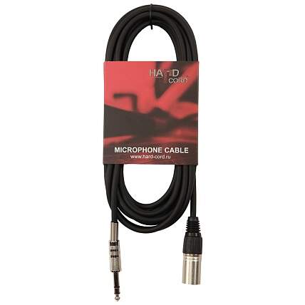 HardCord MCS-50 микрофонный кабель XLR(M)-Jack mono 6,3mm  5m