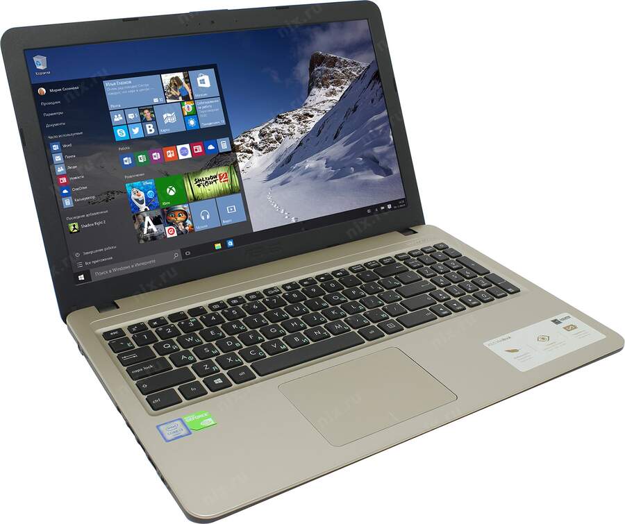 Ноутбук ASUS VivoBook X540UB-DM048T, 15.6", Intel Core i3 6006U 2.0ГГц, 4Гб, 500Гб, nVidia GeForce M