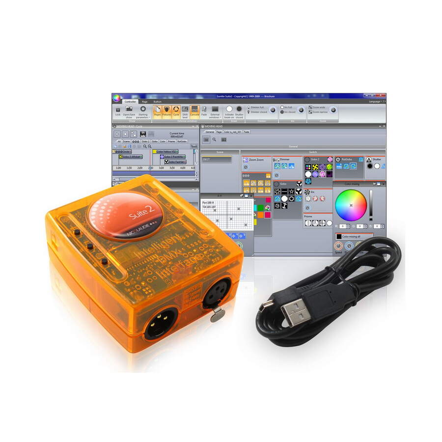 Sunlite Suite3-EC USB/DMX-интерфейс, 1 DMX out + 1DMX 