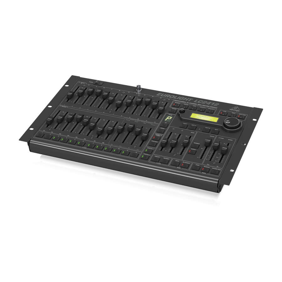 BEHRINGER LC2412 V2 - DMX контроллер , 24 канала,120 чейзов, 99 шагов