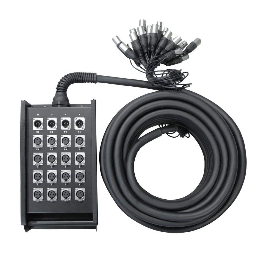 NordFolk NSBL923 50m мультикабель со сценической коробкой, XLR16 х4, 50 метров