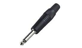 NordFolk NCJ5287 кабельный разъем 6.35 мм mono Jack (TS), черный, пластиковая крышка