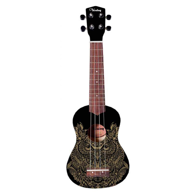 VESTON KUS 25 OWL - укулеле сопрано, черная