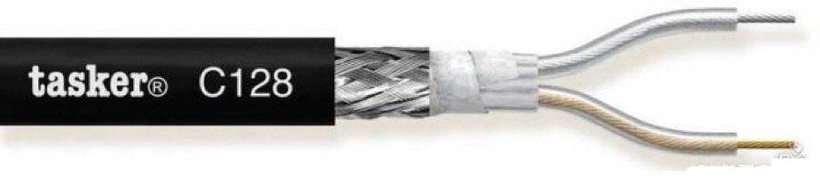 Tasker C128-BLACK Балансный микрофонный кабель 2 x 0.35 мм2.