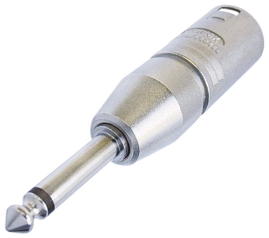 Neutrik NA2MP, XLR папа - моно джек 1/4'' переходник