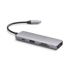 Многопортовый адаптер Satechi Aluminum USB‑C Multiport Pro