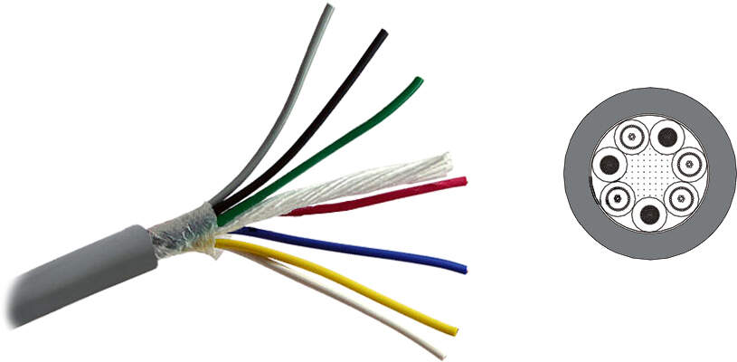 MOGAMI 3227-08 цифровой мультикабель HIGH SPEED SERIAL TRANSMISSION CABLE 7,3 мм. чёрный