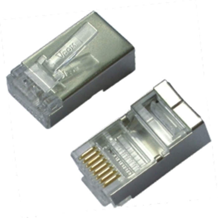 VCOM RJ45-8P8C-PLUG-5E кабельный RJ-45 для CAT5E Экранированные