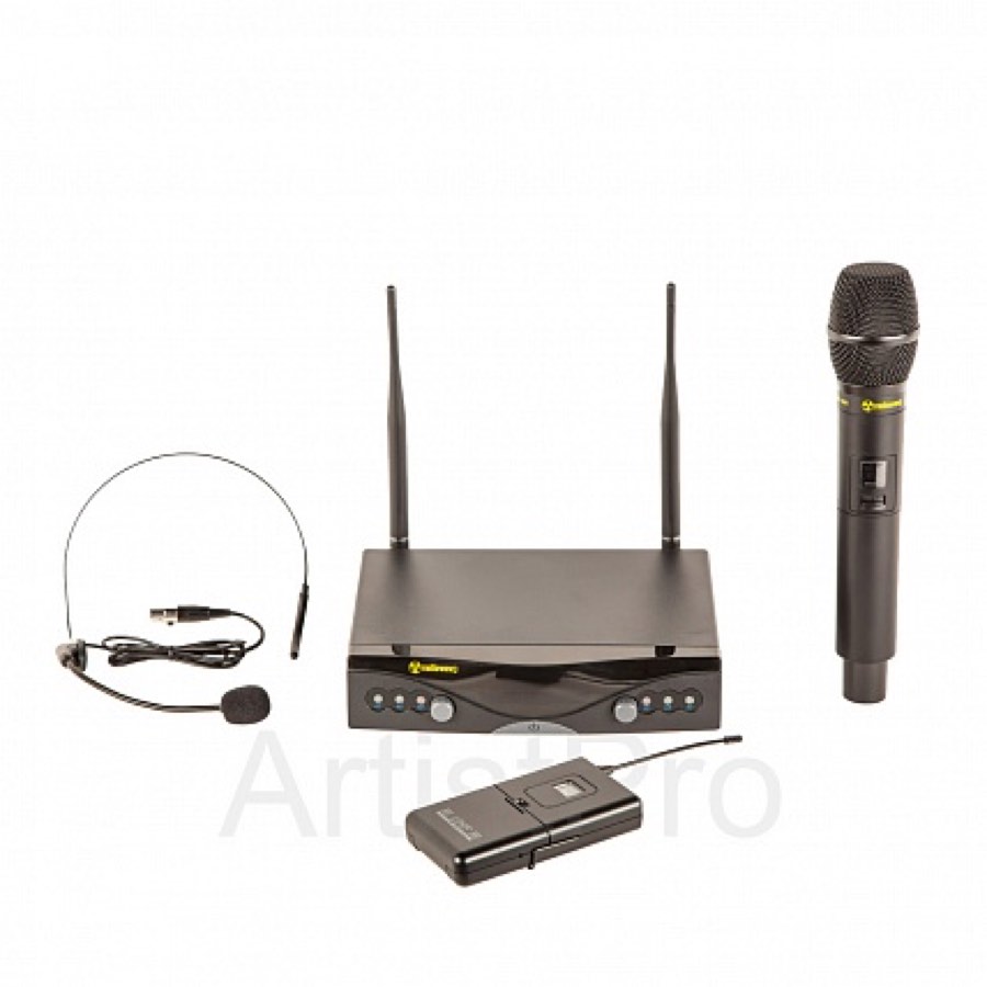 Radiowave UHH-400 радиосистема с 1 головным и 1ручным микрофонами