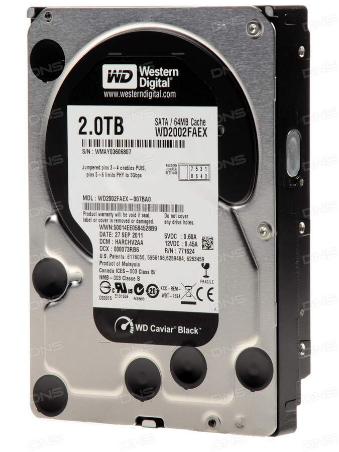 2 ТБ Жесткий диск WD Black [WD2003FZEX]