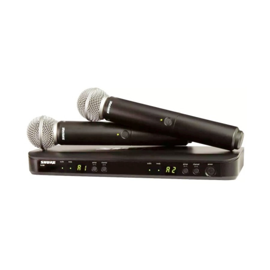SHURE BLX288CN/SM58-H 610-668 MHz - 2-х канальная радиосистема с 2-мя ручными передатчиками SM58