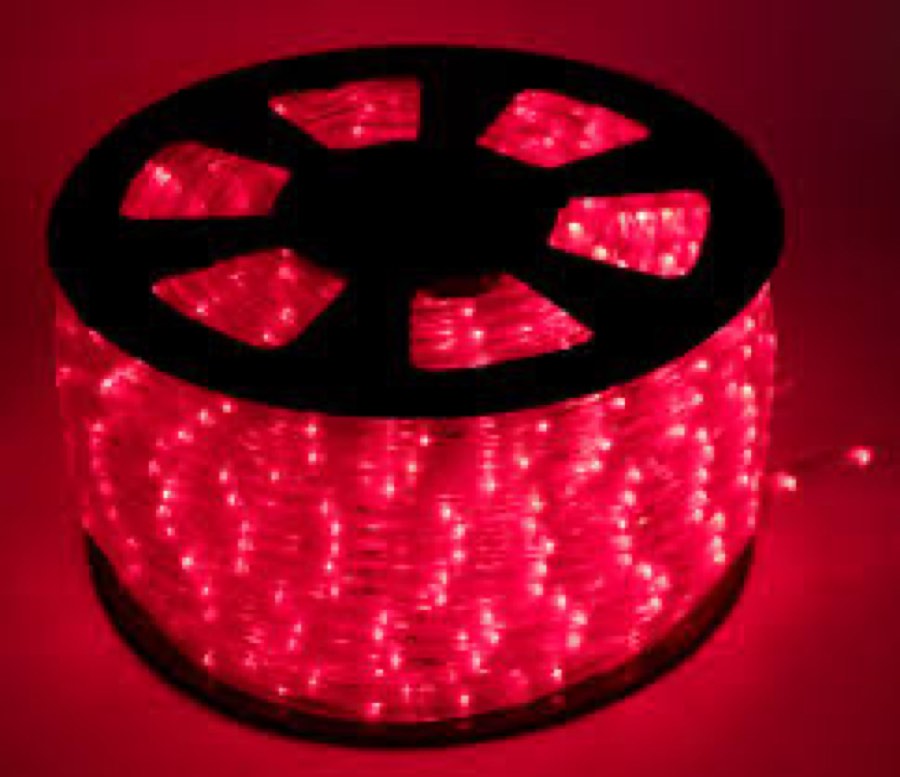 Flesineon LED-XD-2W-100М-12V-R красный двухпроводный круглый светодиодный дюралайт