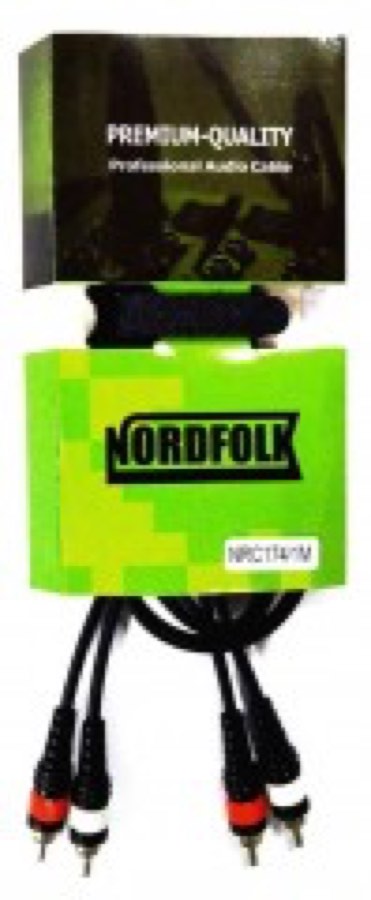 NordFolk NRC174/3M кабель RCA-RCA, литые разъемы, 3 м