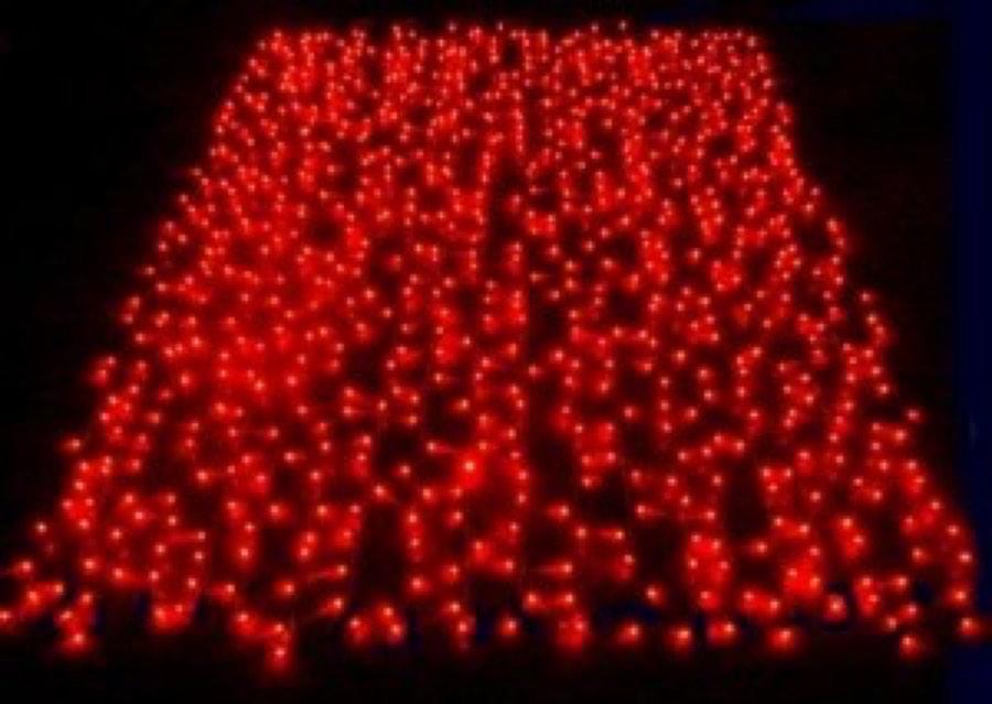 Flesineon LED-XP-3725-3M-230V-C Светодиодный дождь Красные/чёрный провод