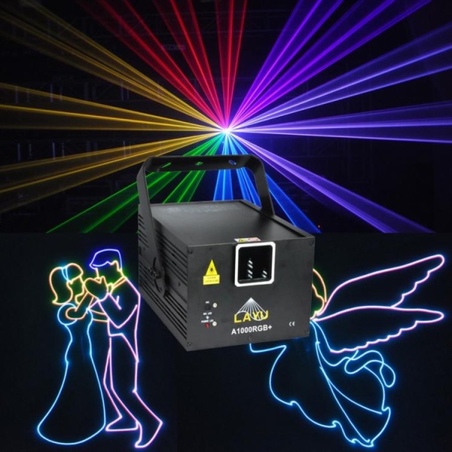 LAYU - A1500RGB+ Полноцветный анимационный лазер