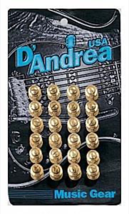 D'Andrea - Крепление ремня с саморезом, золото, серебро и черн. цвет