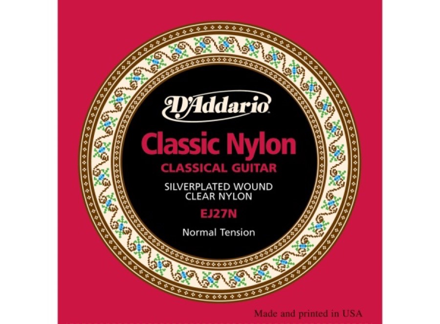 D'Addario EJ27N - струны для классич. гитары, серебро (Silver), Normal Tension