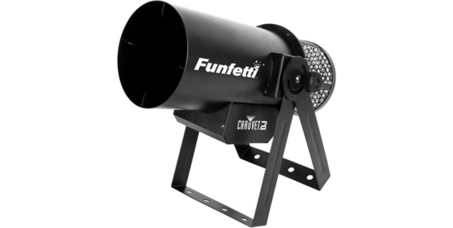 CHAUVET-DJ Funfetti Shot машина конфети 1 канал DMX, разъемы XLR-3p, контроллер FC-W в комплекте