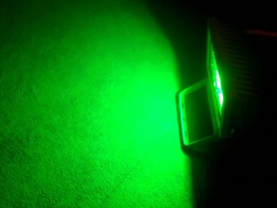 Flesineon G-DТ130-28-G new LED прожектор зеленый,1LED-30W,220V