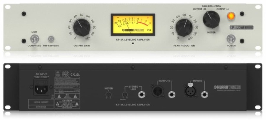 KLARK TEKNIK 2A-KT одноканальный компрессор, реплика Teletronix LA-2A, оптический элемент T4B, лампо