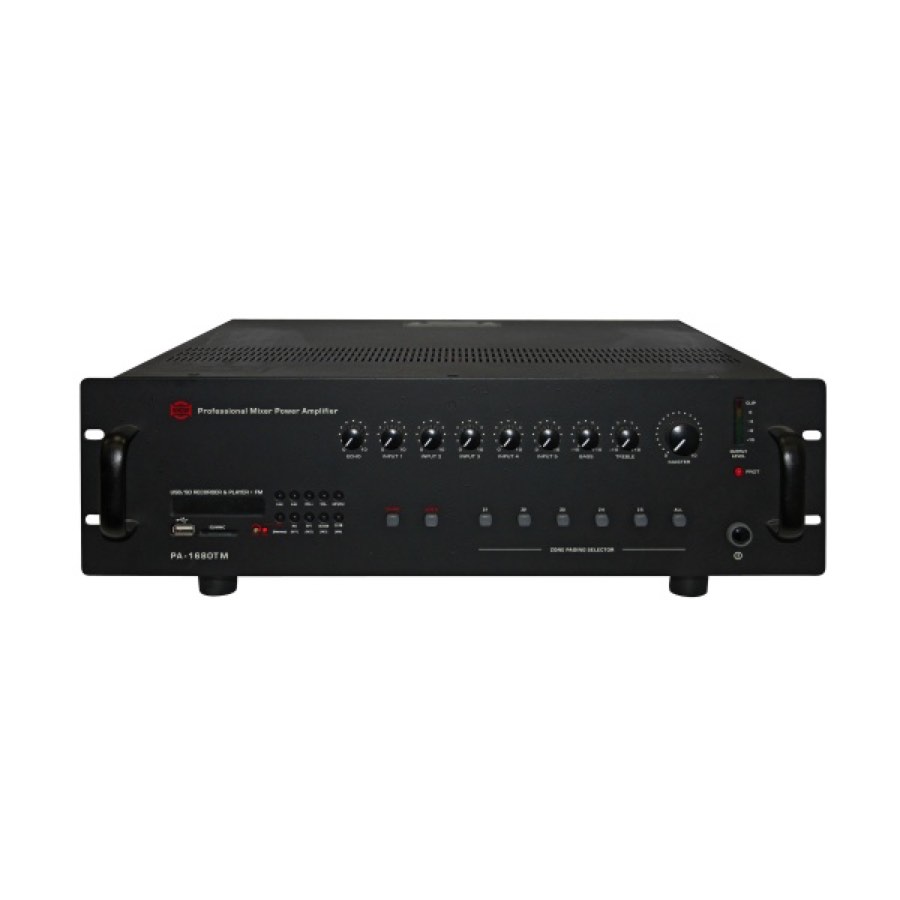 Show PA-1680TM - трансляц.система 680 вт, 70/100в, MP3, AM\FM,3 зоны