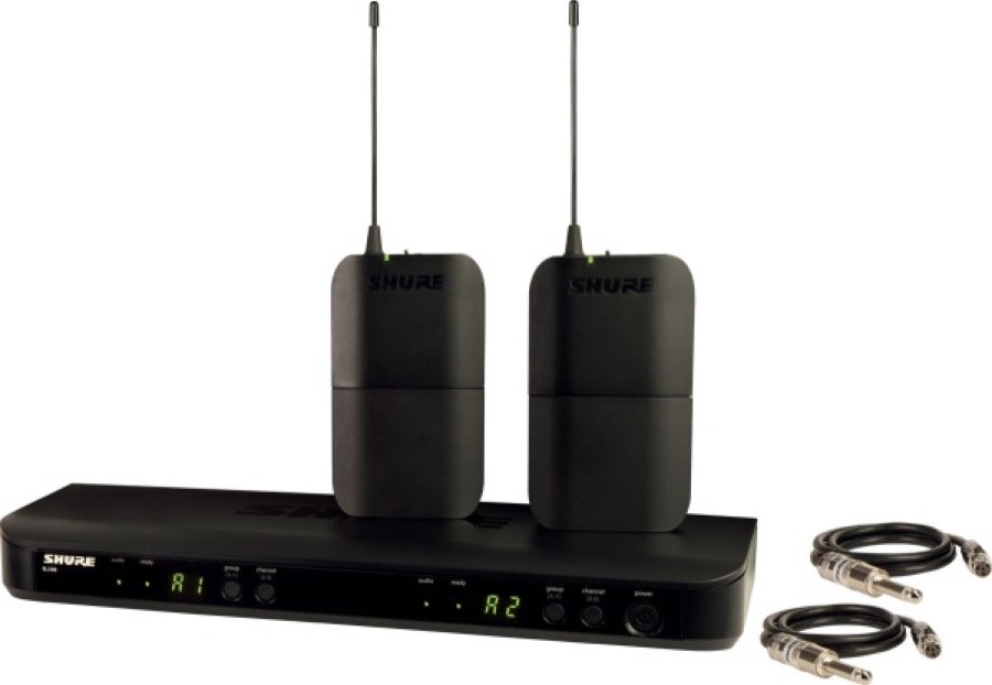SHURE BLX188E M17 двухканальная гитарная радиосистема
