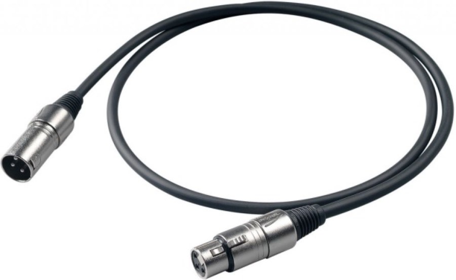 Proel BULK250LU10 - Микр. кабель, XLR папа <->XLR мама, длина - 10м